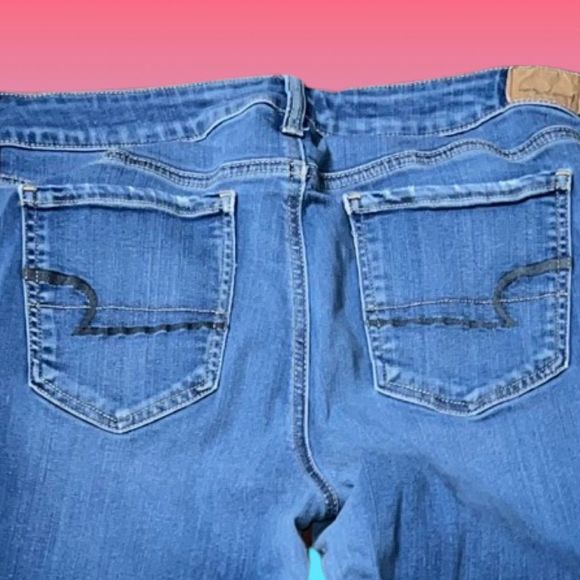 American Eagle Super Stretch X Jeans Size 14 Long 32x30 - Picture 5 of 6
